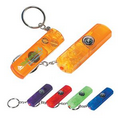 Whistle, Light And Compass Keychain